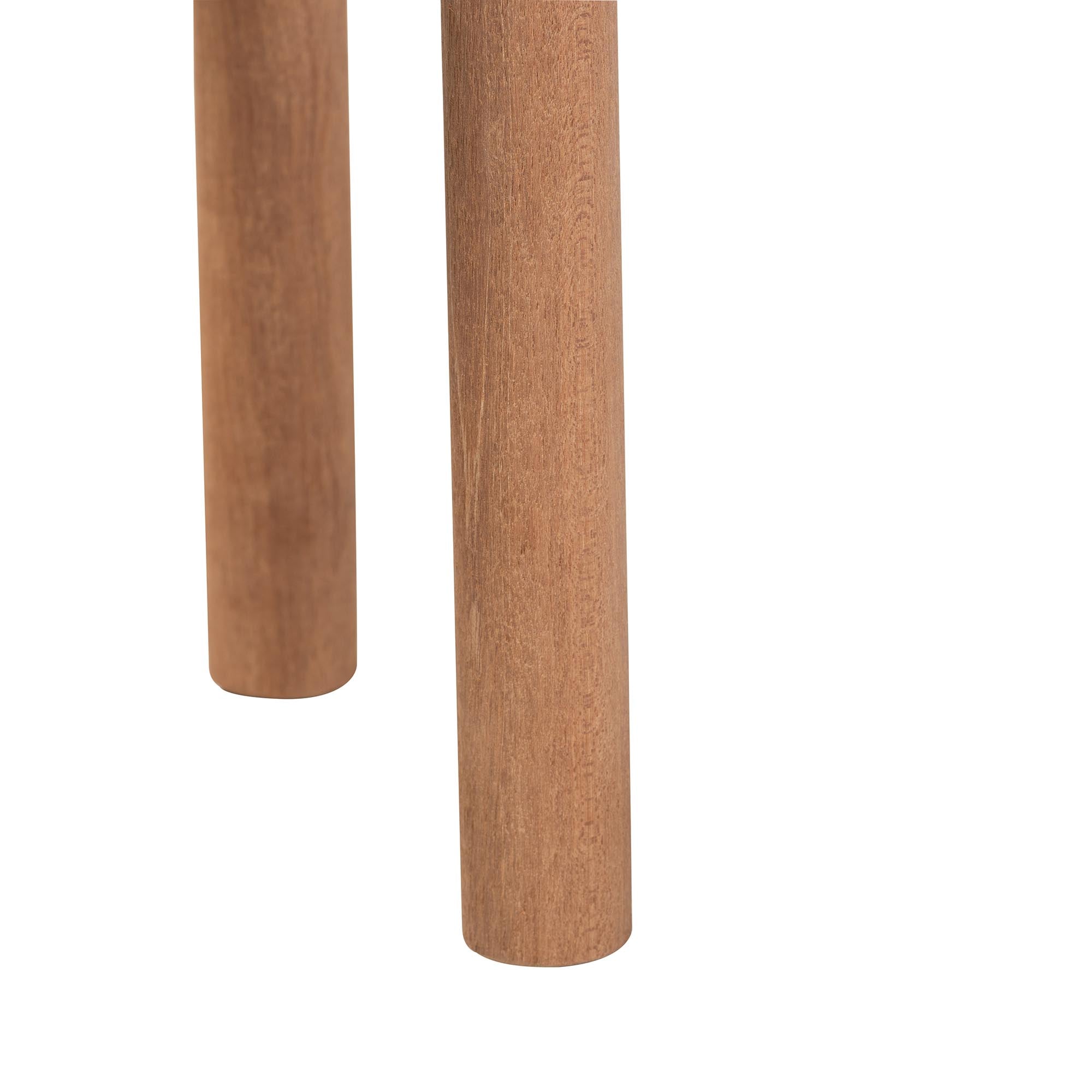 Bali & Pari Shadi Acacia Wood Multipurpose Accent Stool Sculptural End Table