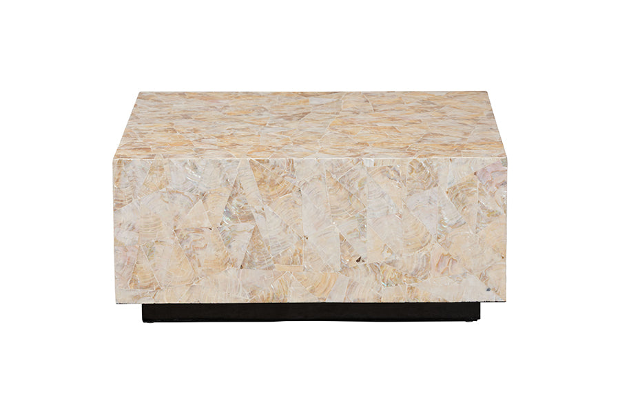 Bali & Pari Fraley Capiz Shell Coffee Table