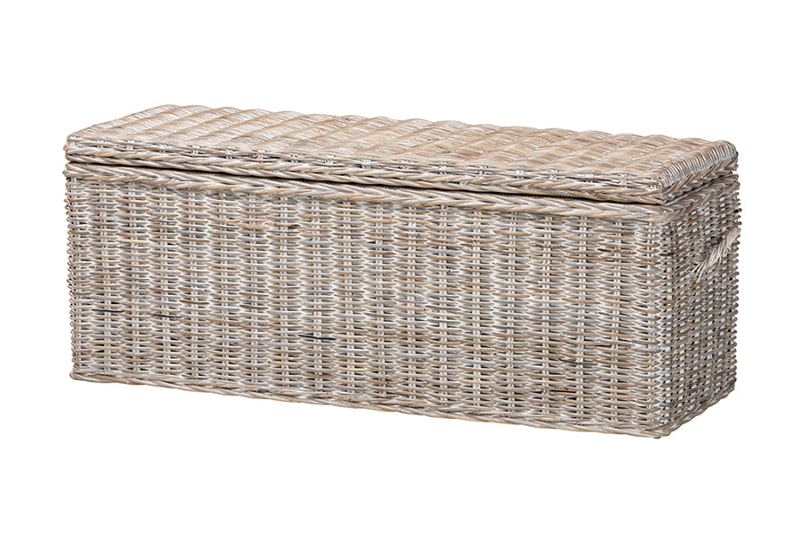 Bali & Pari Clarette Rattan Storage Bench