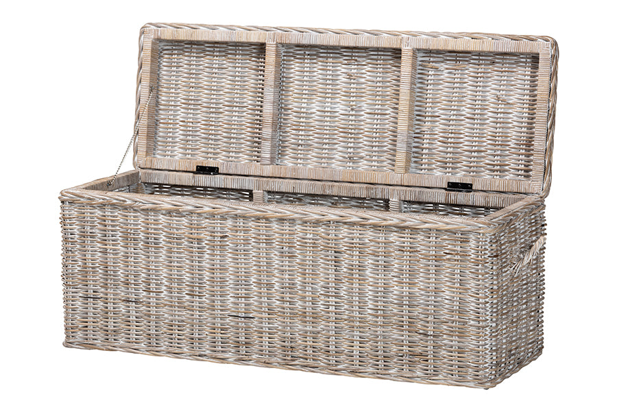 Bali & Pari Clarette Rattan Storage Bench