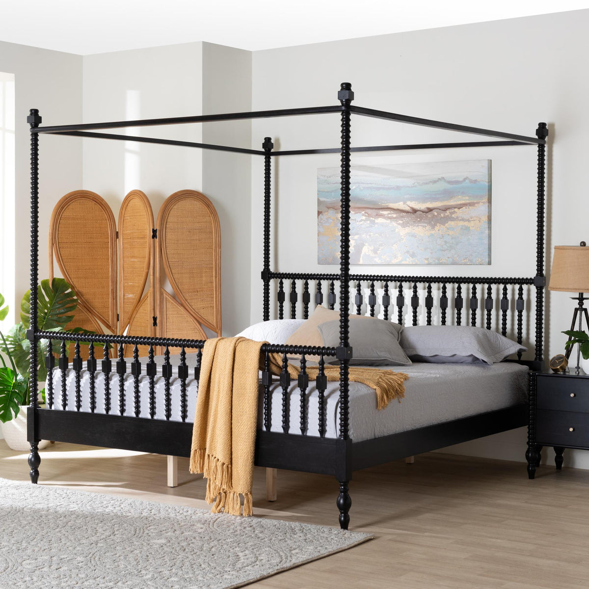 Callison Spindle Canopy Bed