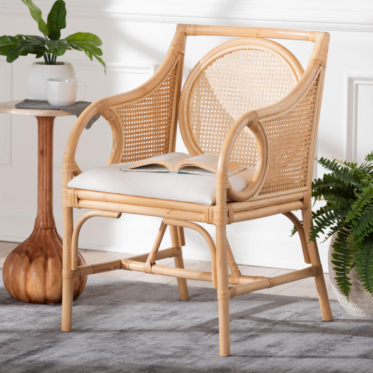 Bali & Pari Matt Rattan Armchair