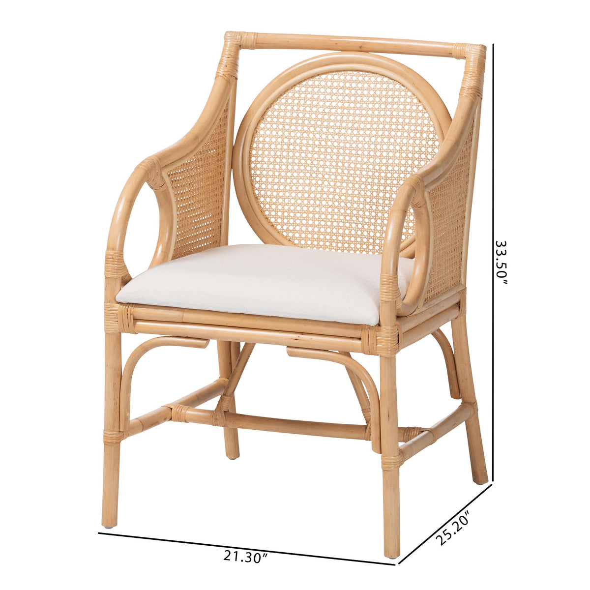 Bali & Pari Matt Rattan Armchair