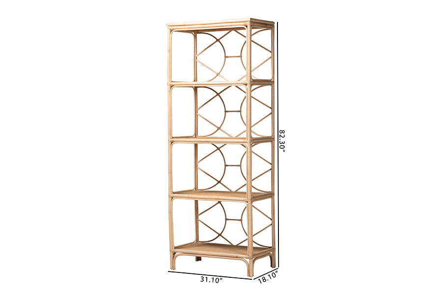Bali & Pari Alger Rattan 5-Tier Display Shelf