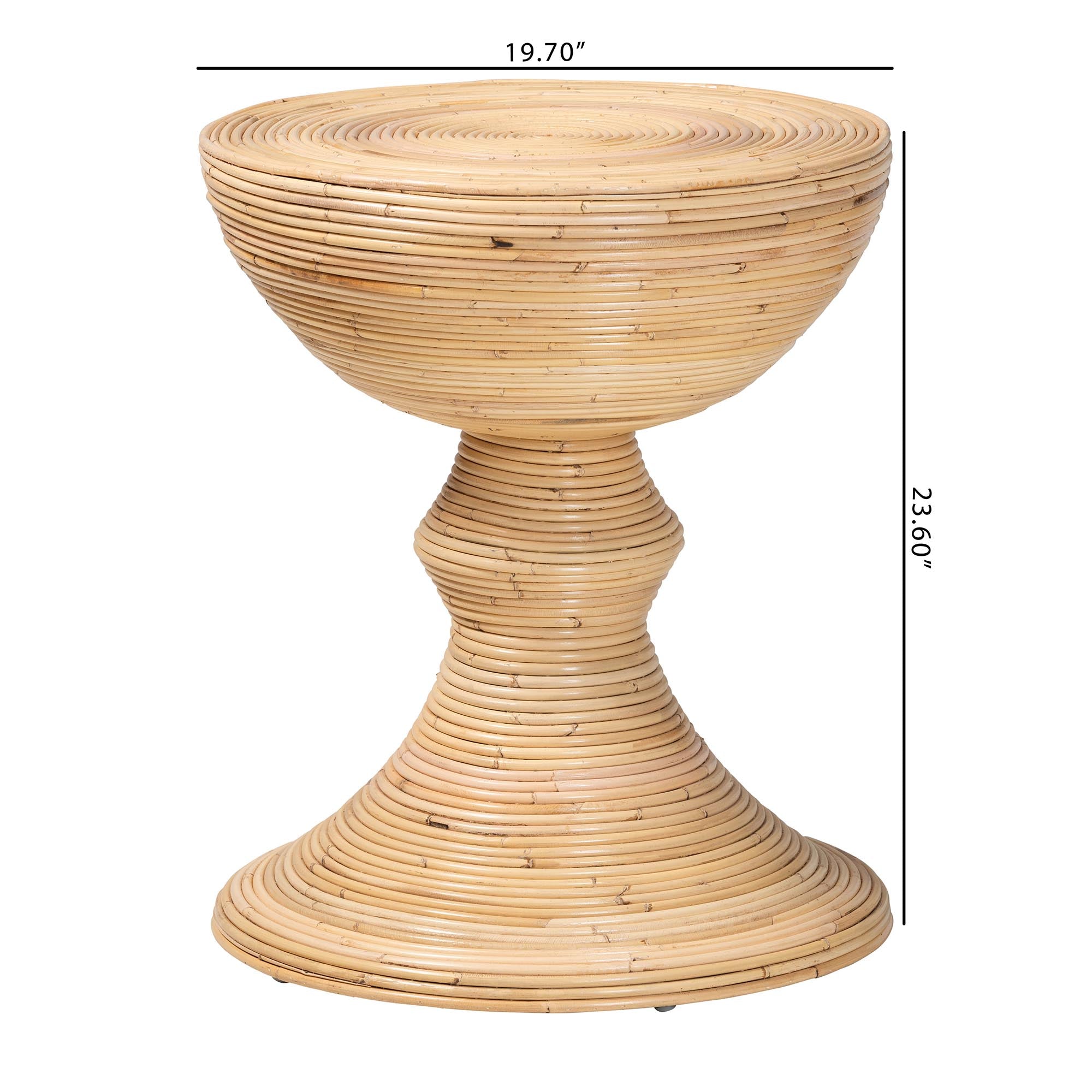 Bali & Pari Brookwood Rattan End Table