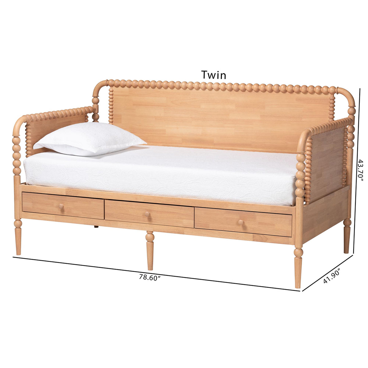 Lucera 3-Drawer Daybed