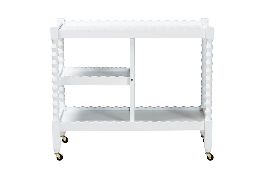 Seamus 3-Tier Book Cart with Bobbin Frame