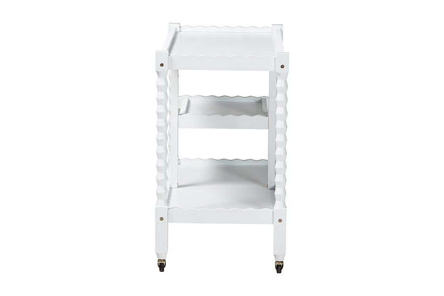 Seamus 3-Tier Book Cart with Bobbin Frame