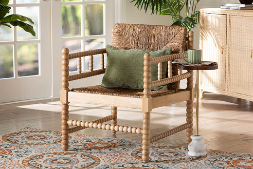 Bali & Pari Dolores Woven Seagrass Armchair