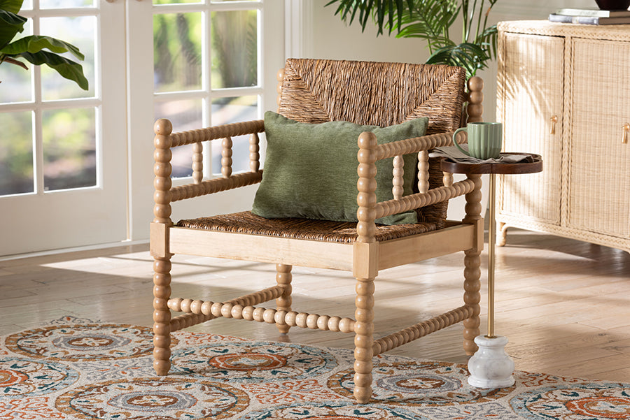 Bali & Pari Dolores Woven Seagrass Armchair