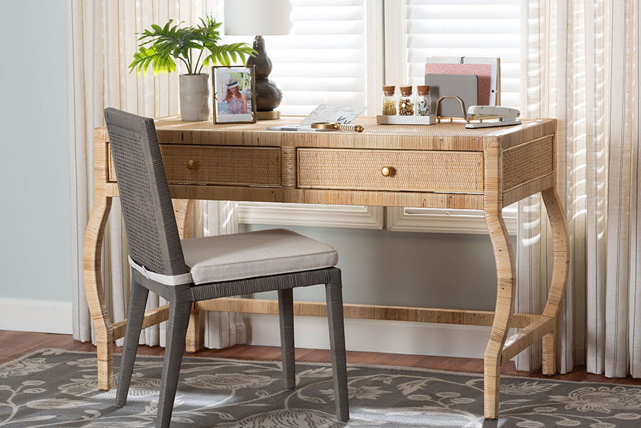 Bali & Pari Dalida Rattan Writing Desk