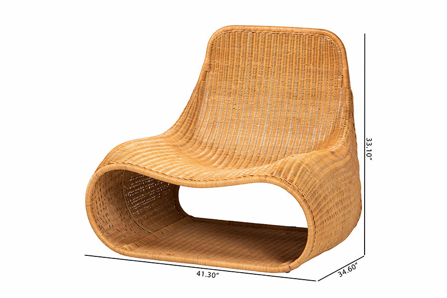 Bali & Pari Adala Rattan Loop Lounge Chair
