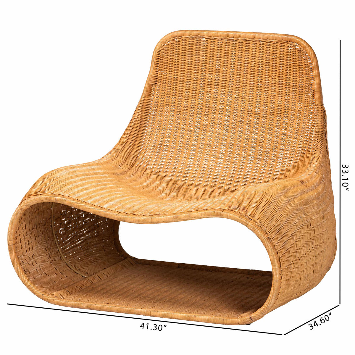 Bali & Pari Adala Rattan Loop Lounge Chair