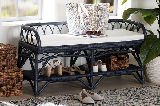 Bali & Pari Leryn Rattan Bench