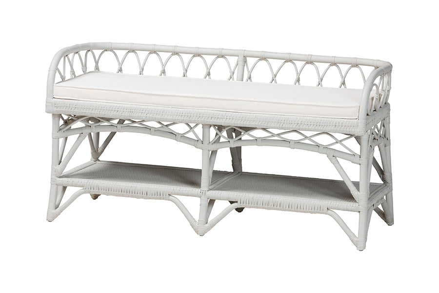 Bali & Pari Leryn Rattan Bench