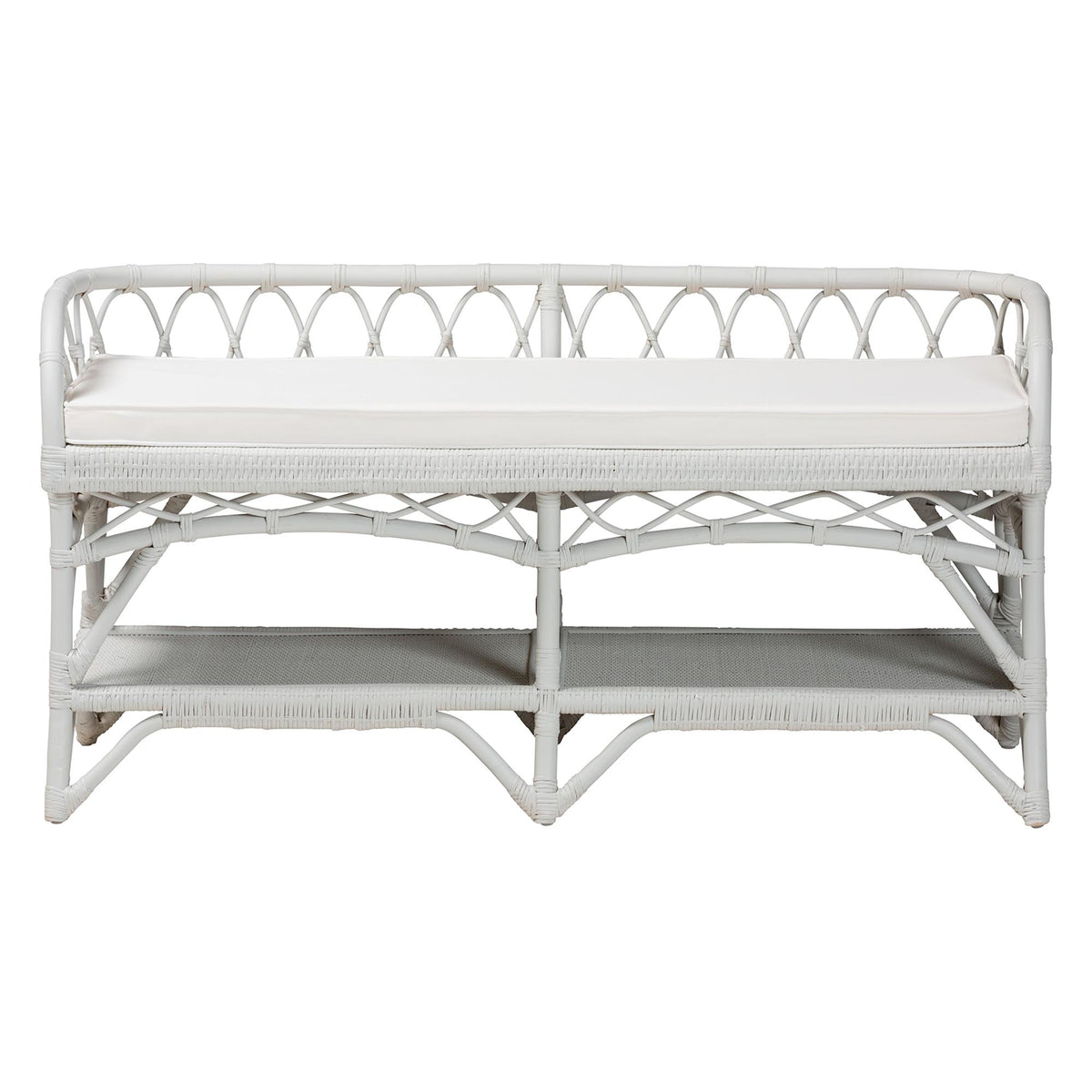 Bali & Pari Leryn Rattan Bench