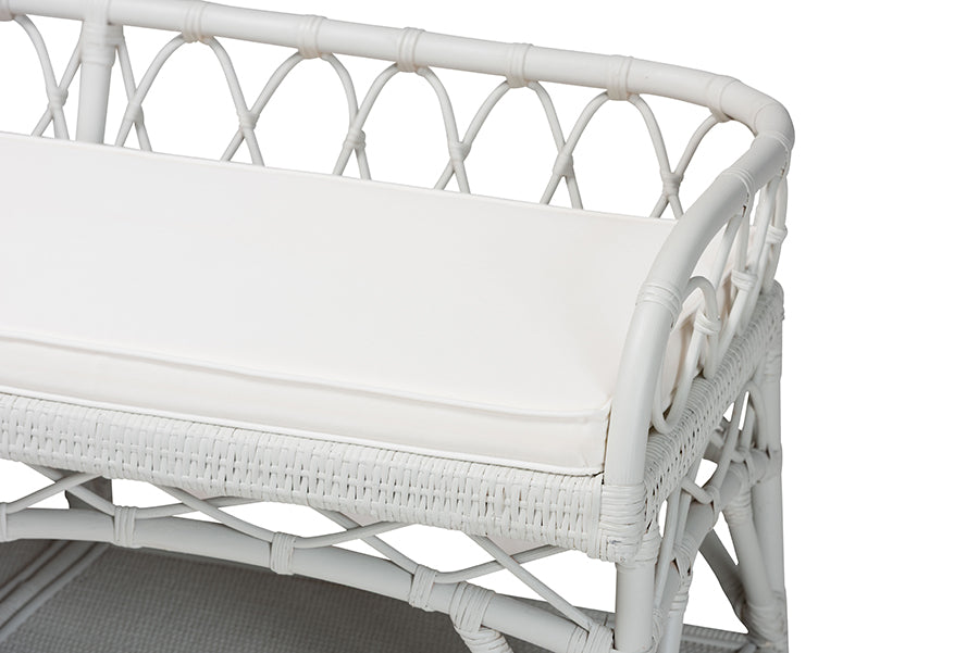 Bali & Pari Leryn Rattan Bench