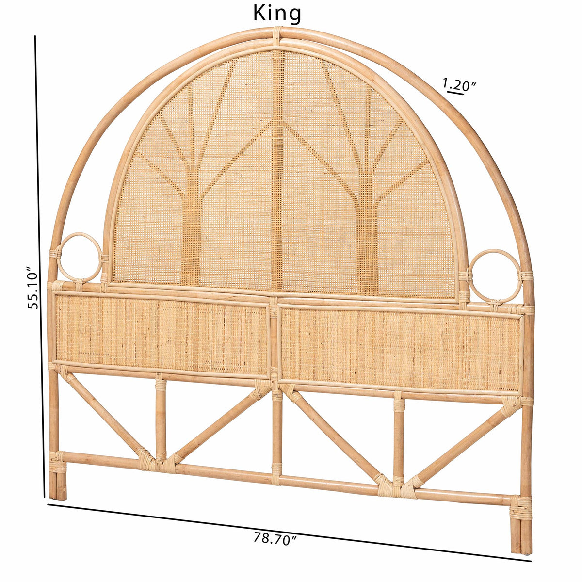 Bali & Pari Kang Rattan Standalone Headboard