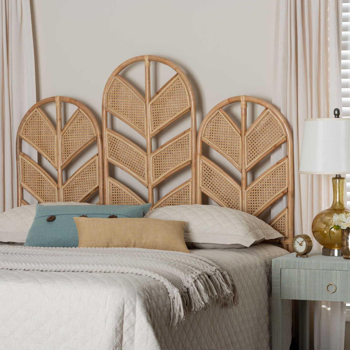 Bali & Pari Liang Rattan Freestanding Headboard