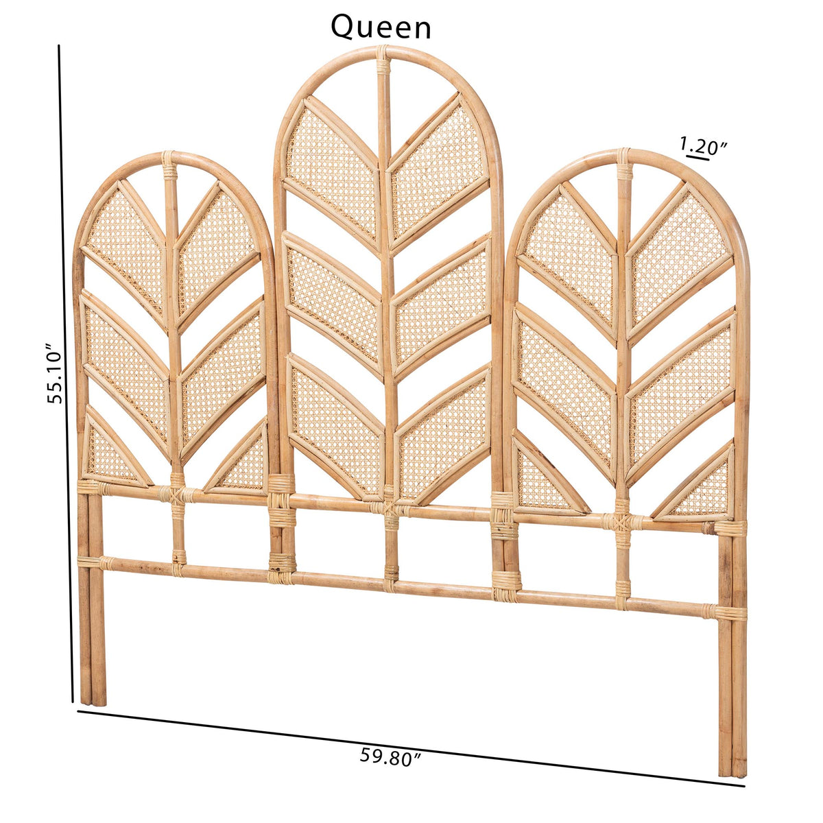 Bali & Pari Liang Rattan Freestanding Headboard