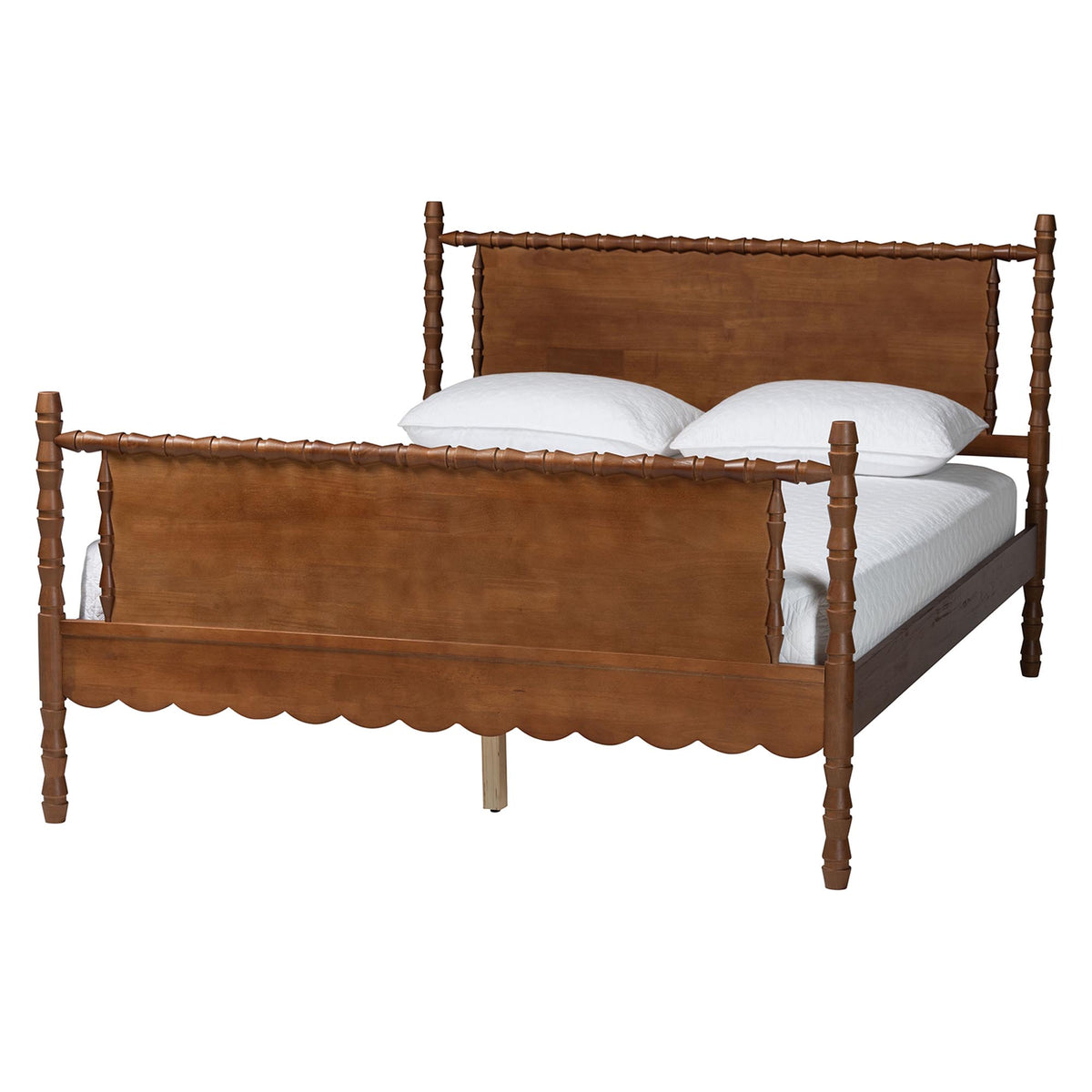 Danette Bobbin Wood Platform Bed