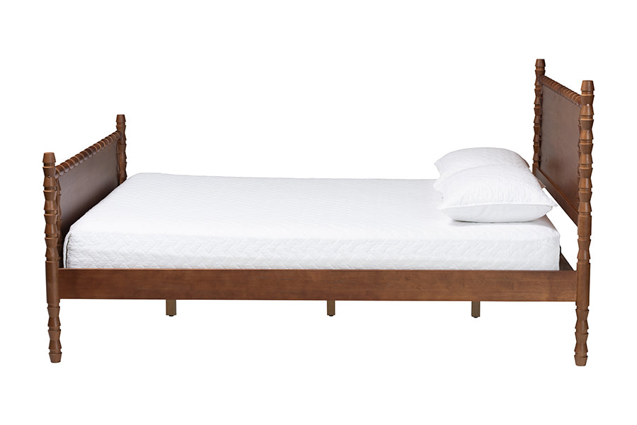 Danette Bobbin Wood Platform Bed