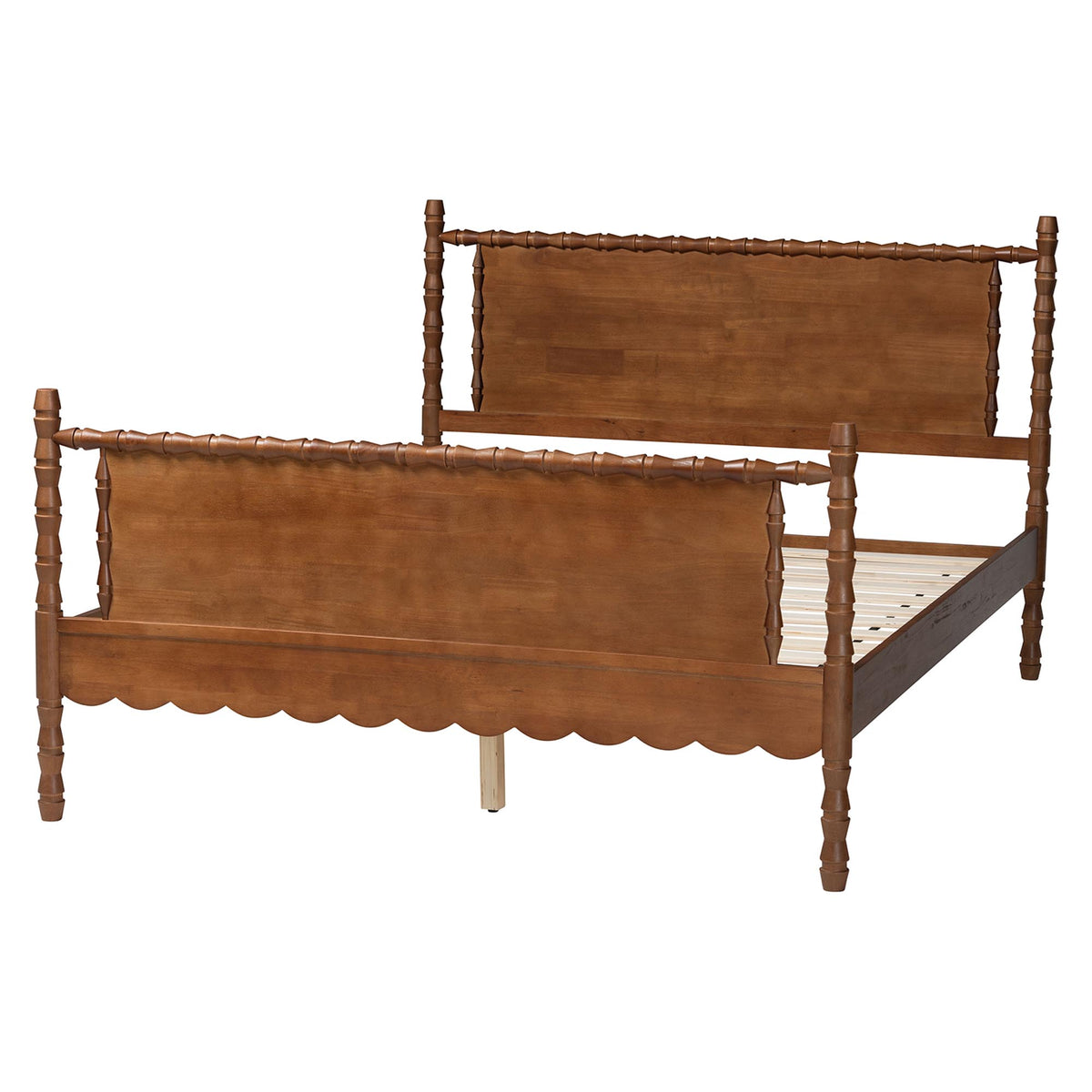 Danette Bobbin Wood Platform Bed