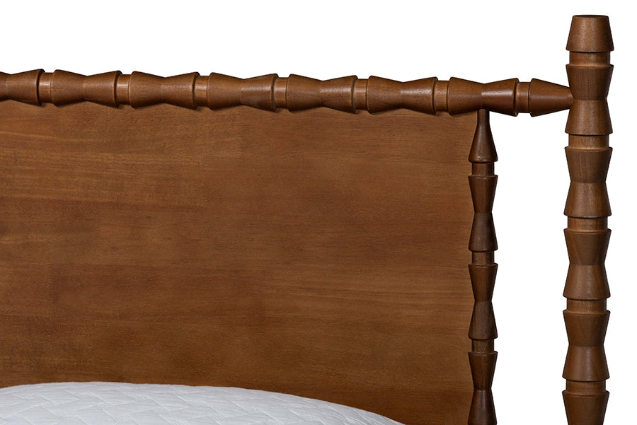 Danette Bobbin Wood Platform Bed