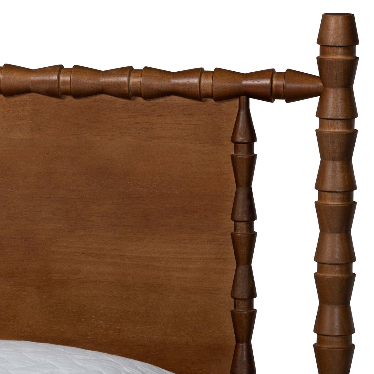 Danette Bobbin Wood Platform Bed