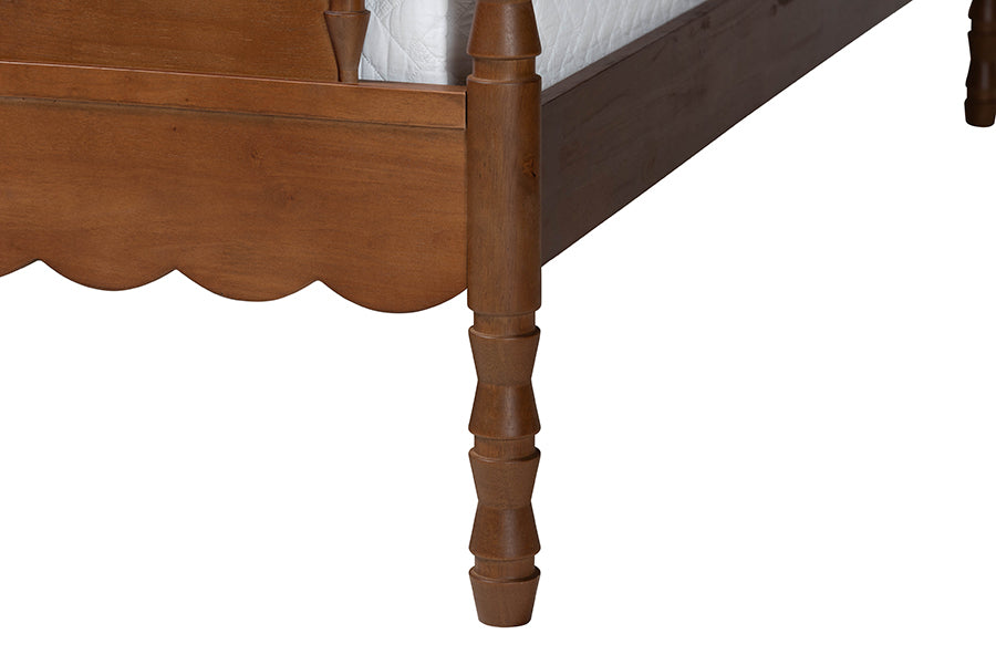 Danette Bobbin Wood Platform Bed