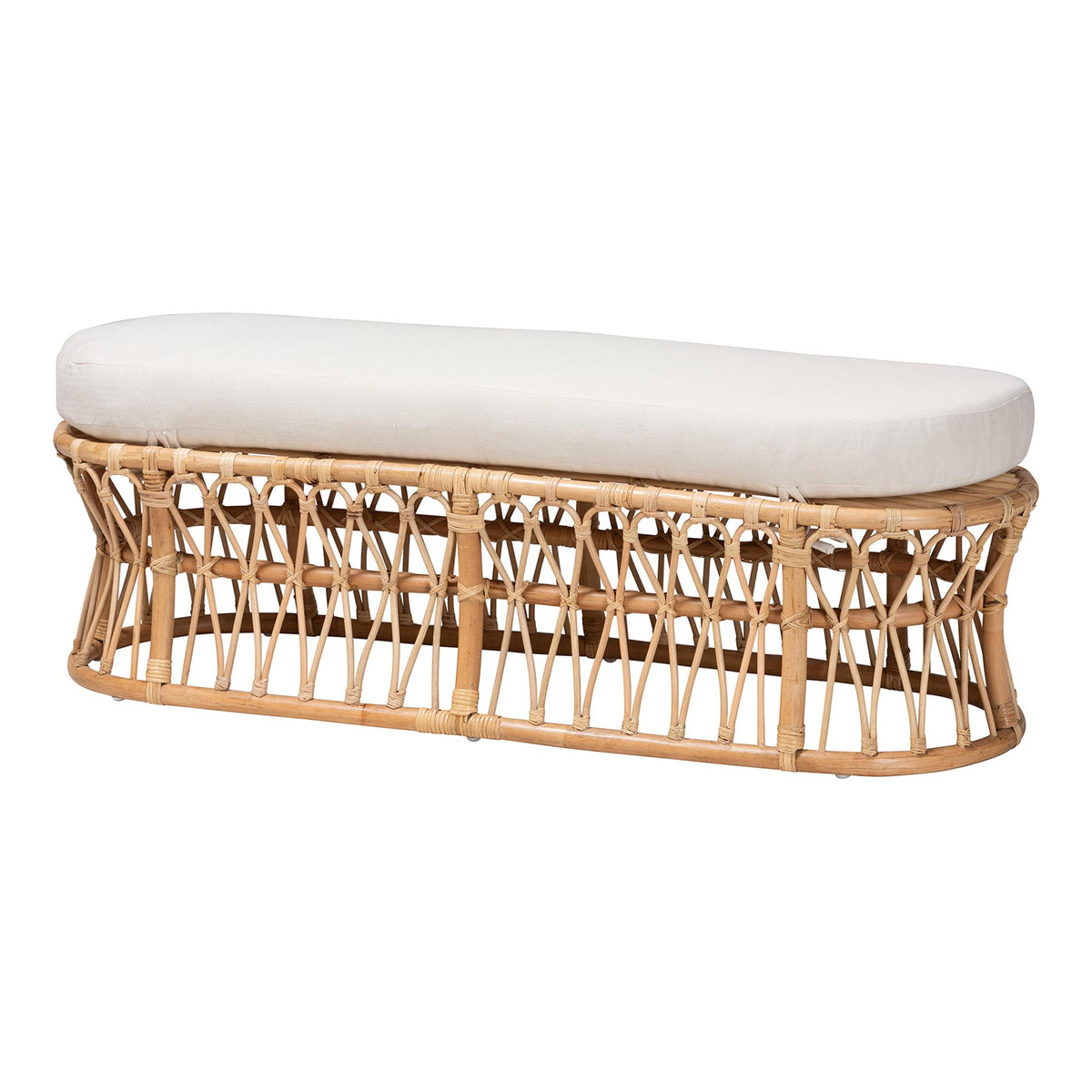 Bali & Pari Adelpha Rattan Accent Bench