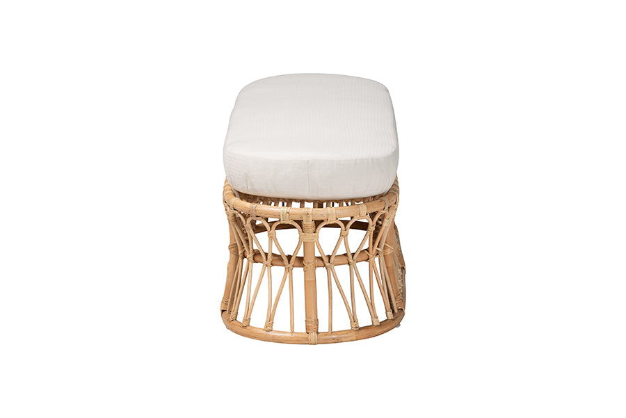Bali & Pari Adelpha Rattan Accent Bench