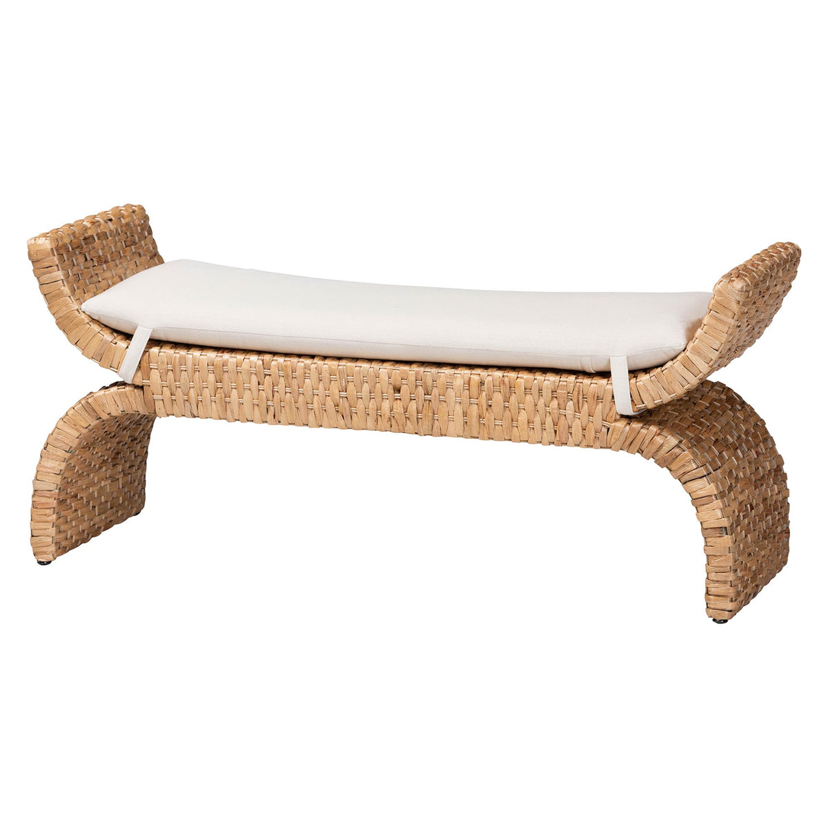 Bali & Pari Agave Woven Seagrass Bench