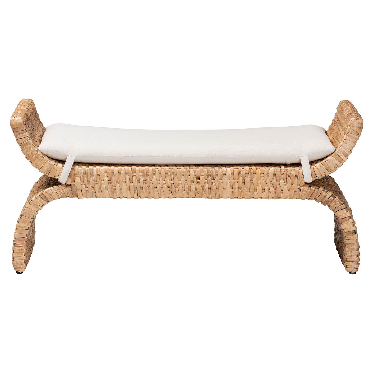 Bali & Pari Agave Woven Seagrass Bench