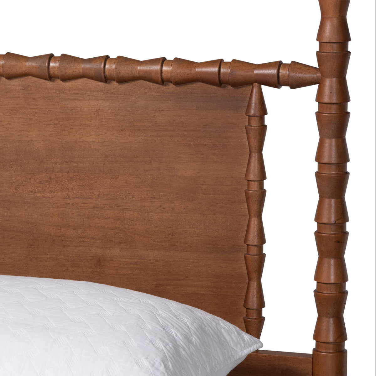 Danette Bobbin Wood Canopy Bed