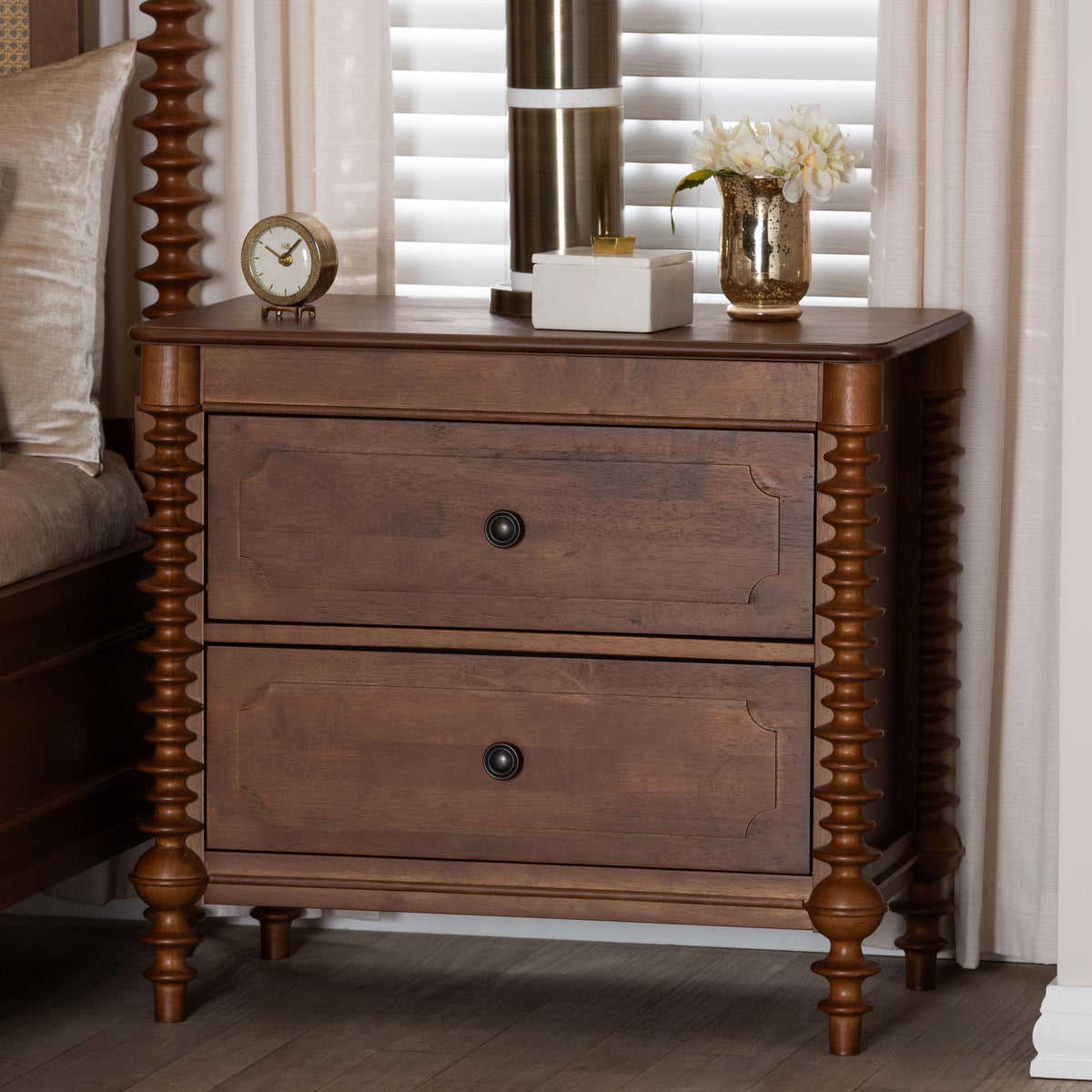 Neviah 2-Drawer Nightstand