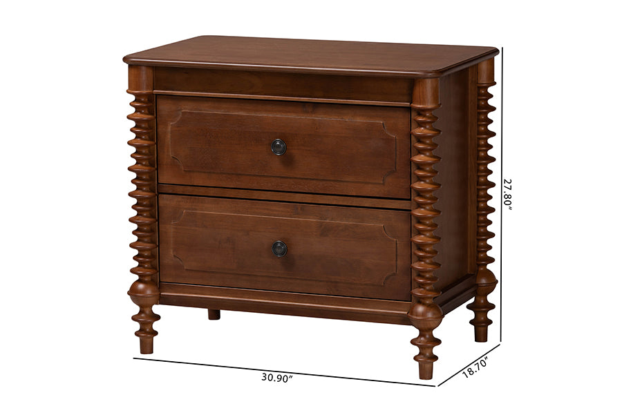 Neviah 2-Drawer Nightstand