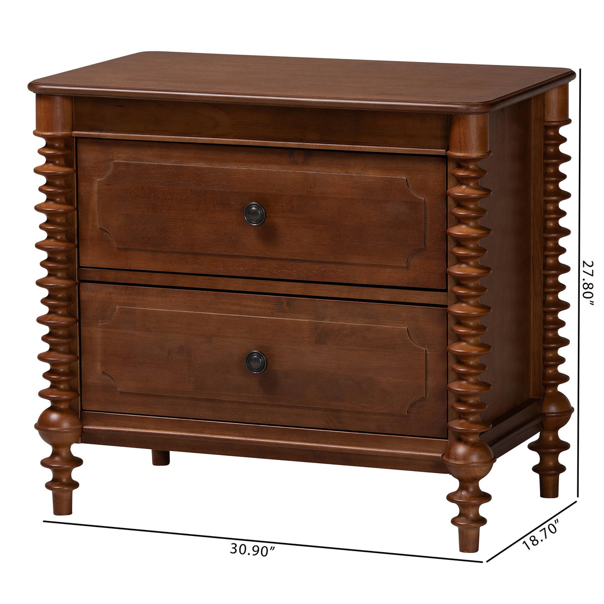 Neviah 2-Drawer Nightstand