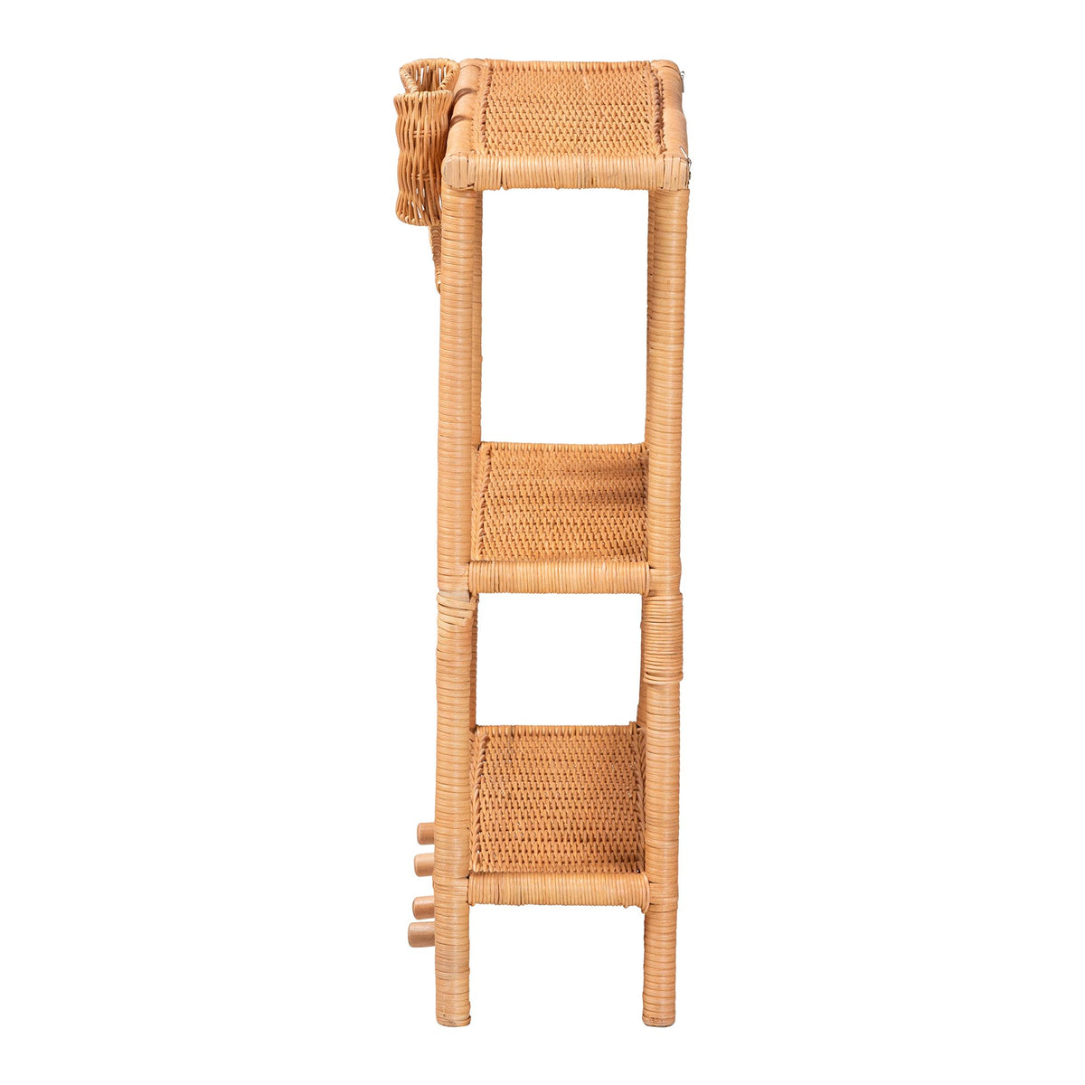 Bali & Pari Creusa Rattan 2-Tier Wall Shelf