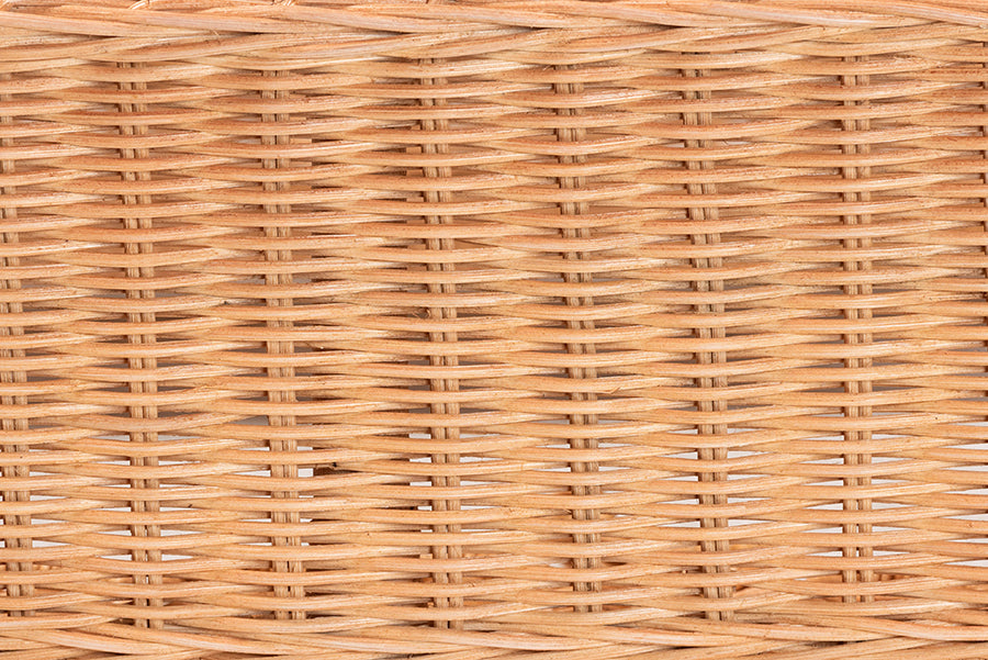 Bali & Pari Creusa Rattan 2-Tier Wall Shelf