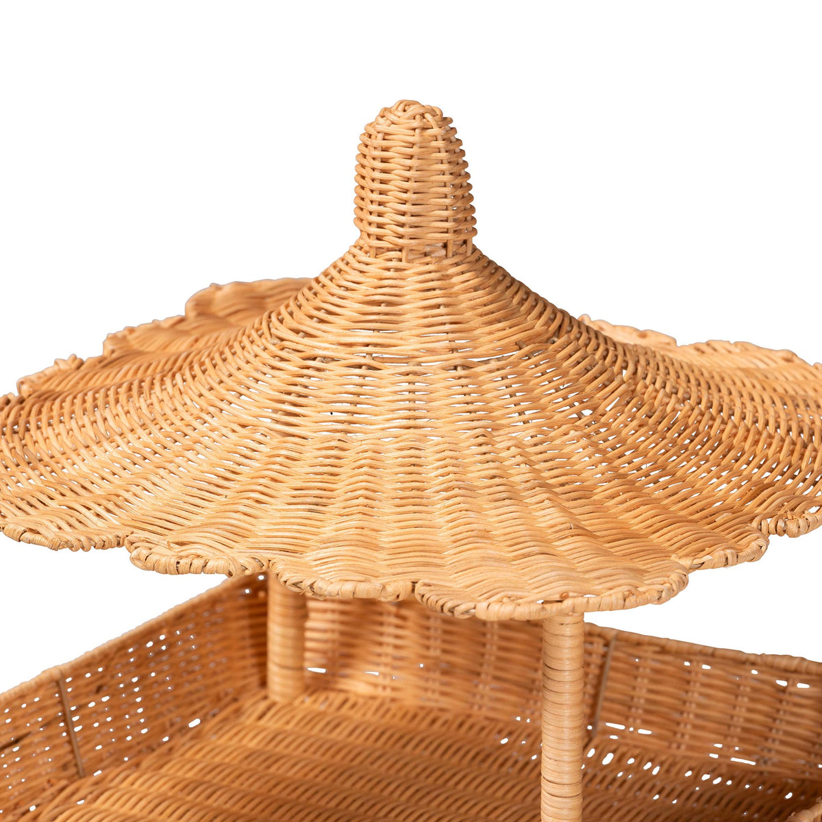 Bali & Pari Asante Rattan 3-Tier Display Shelf