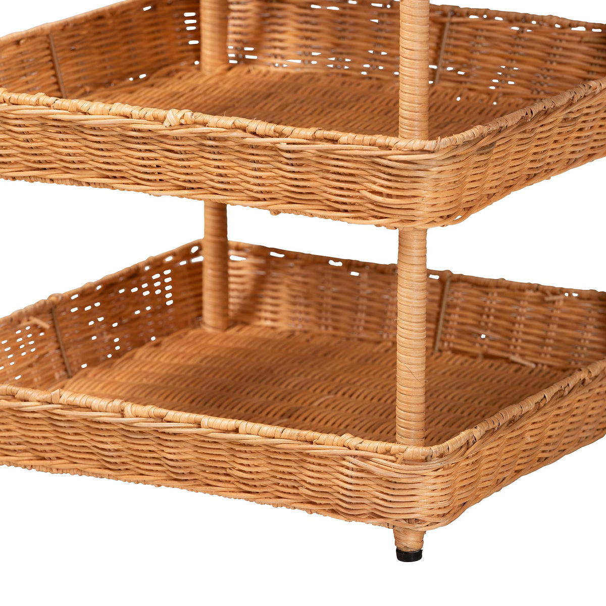 Bali & Pari Asante Rattan 3-Tier Display Shelf