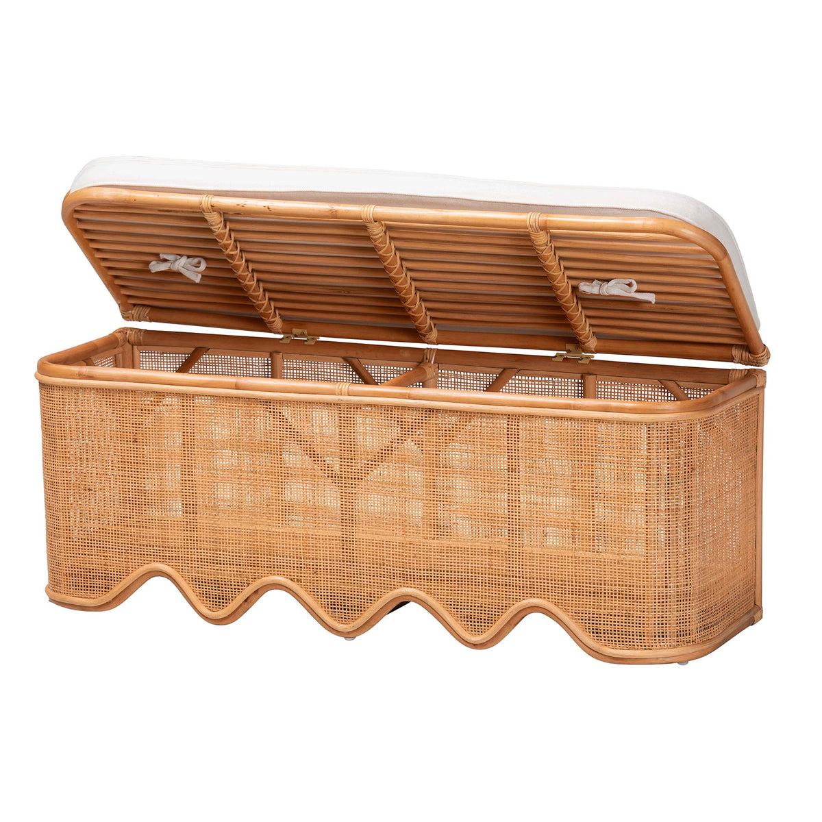 Bali & Pari Rivka Rattan Storage Bench