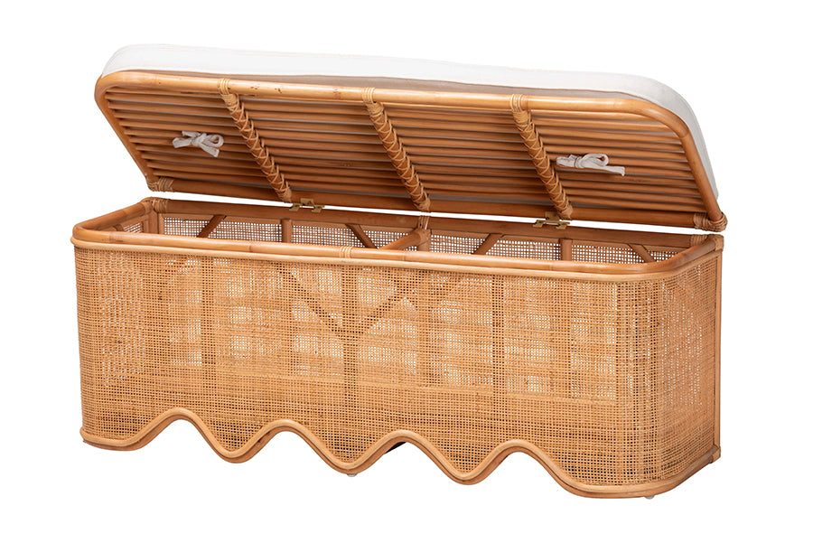 Bali & Pari Rivka Rattan Storage Bench