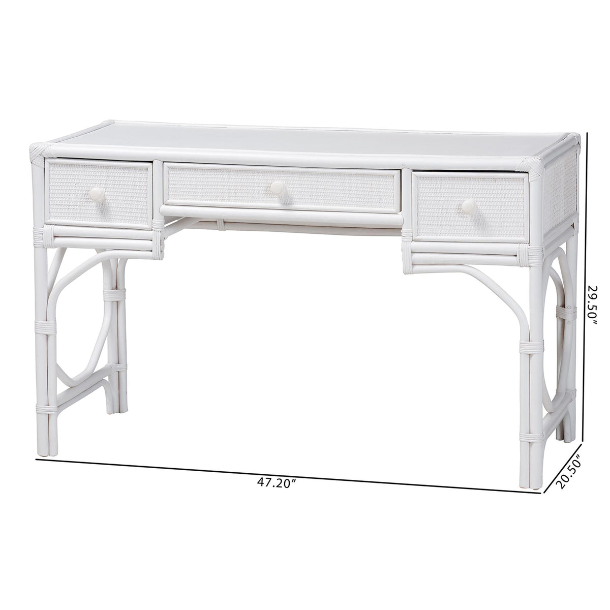 Bali & Pari Arben Rattan Writing Desk