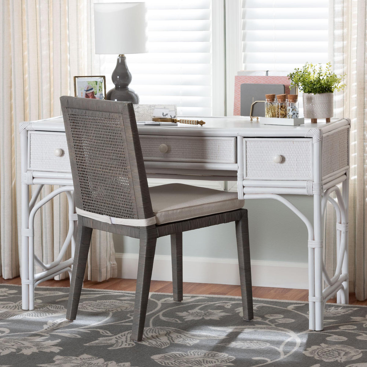 Bali & Pari Arben Rattan Writing Desk