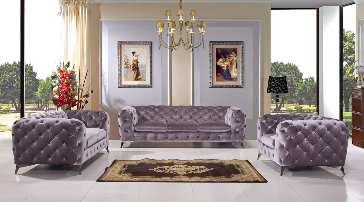 Delilah Modern Fabric Sofa