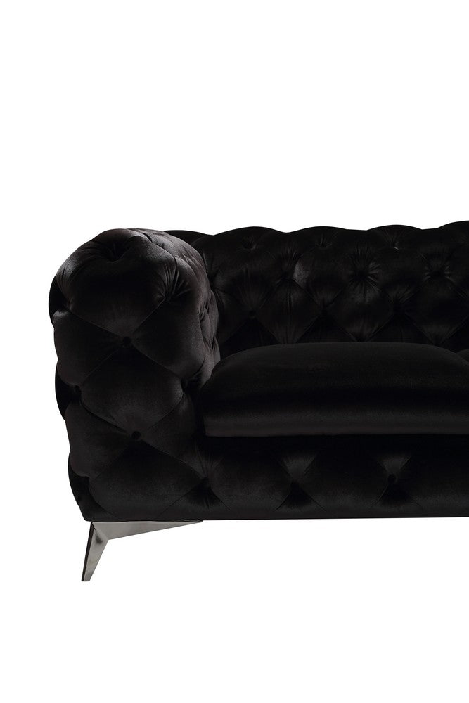 Delilah - Glam Fabric Sectional Sofa