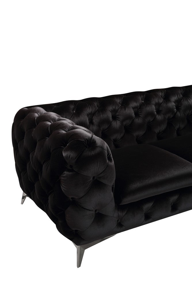 Delilah - Glam Fabric Sectional Sofa