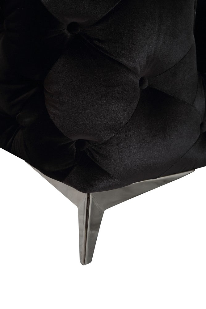 Delilah - Glam Fabric Sectional Sofa
